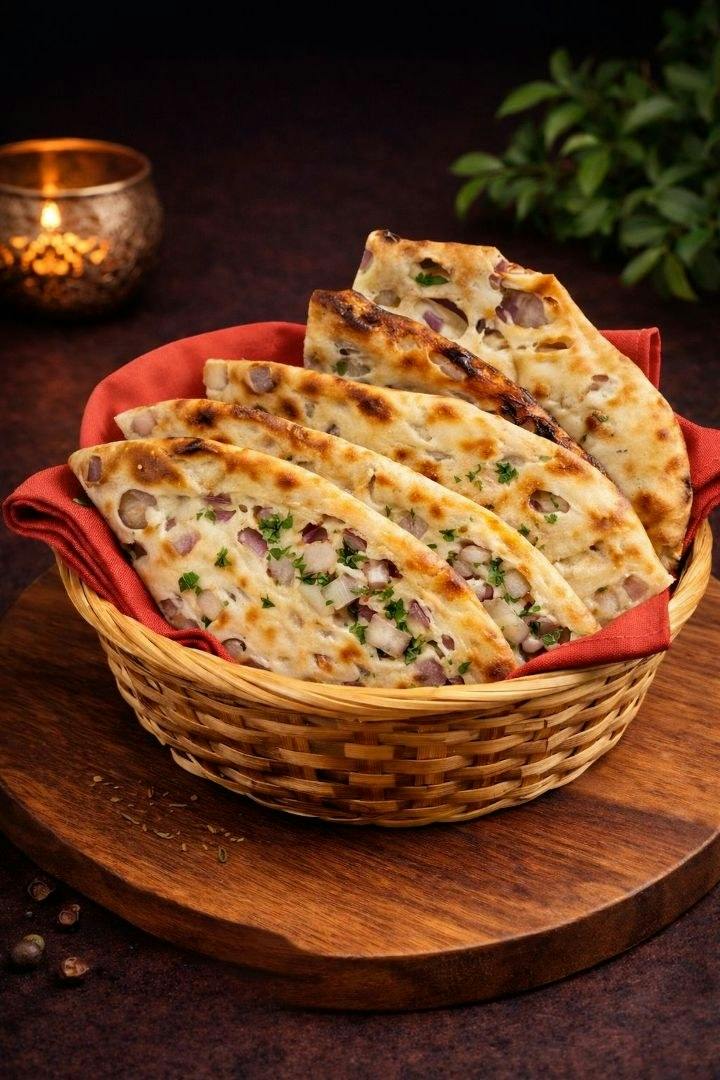 Onion Kulcha from Rock N Grill Indian Authentic Cuisine & Bar in Round Rock, TX