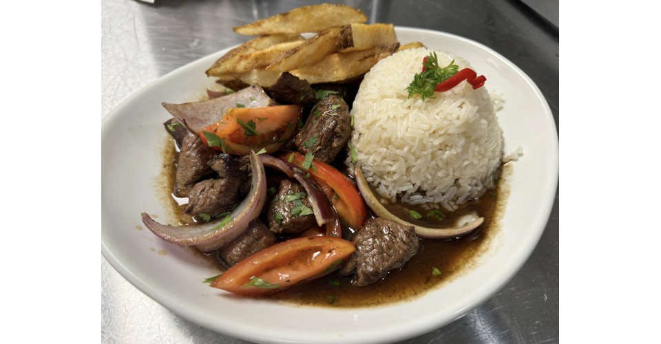 Lomo Saltado | Beef Tenderloin Stir-Fry from Mishqui Cocina Peruana - Monona in Madison, WI