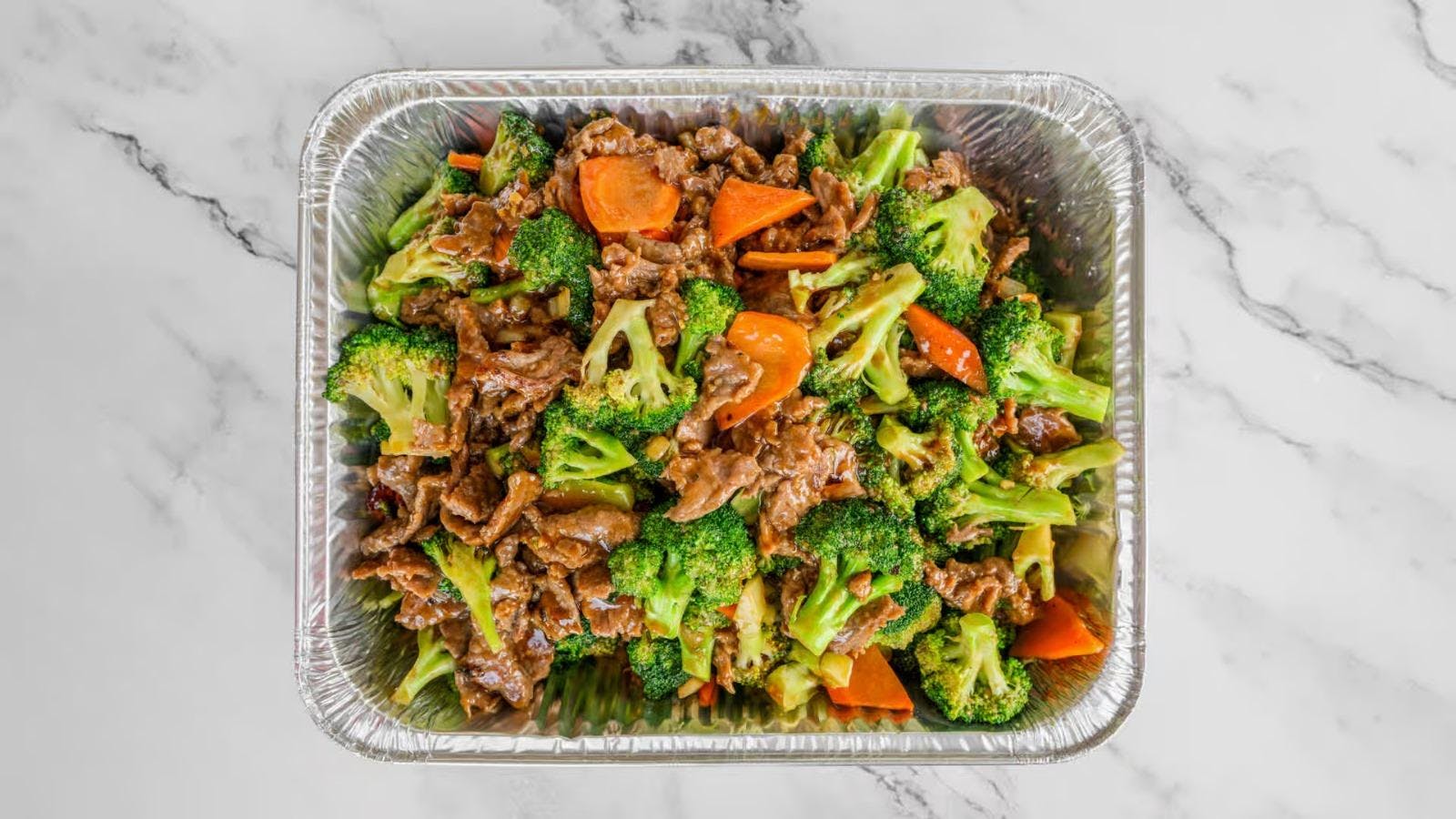 Steak with Broccoli (5LB Half Pan) from General Tso's Restaurant & Catering - Dunwoody in Dunwoody, GA