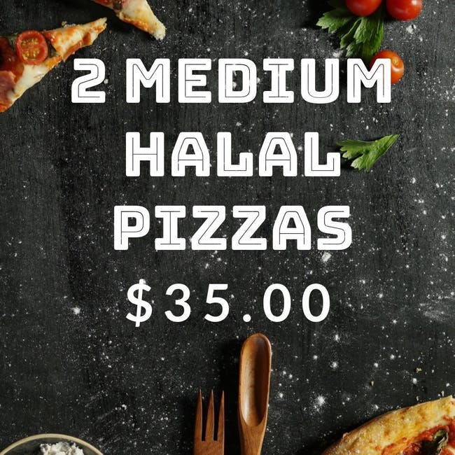 2 Medium 12" Halal Pizza's from Z?s Pizza - NE 8th St in Bellevue, WA