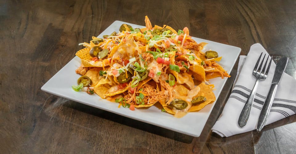Chicken Adobo Nachos from The Borough Beer Co. & Kitchen in Madison, WI