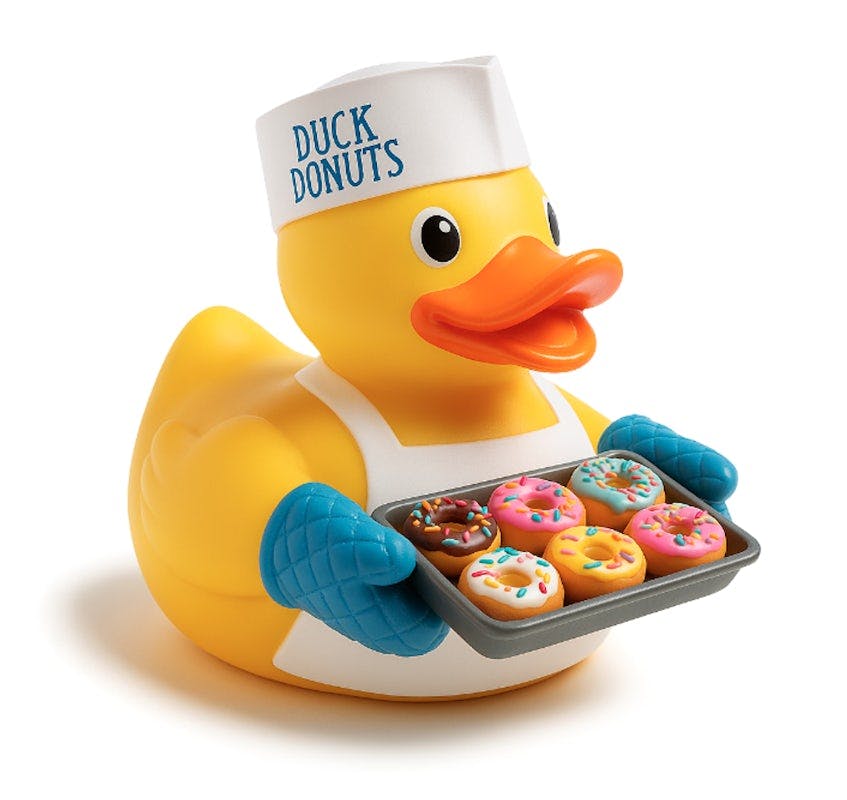Large Duck Dolly from Duck Donuts Madison in Madison, WI
