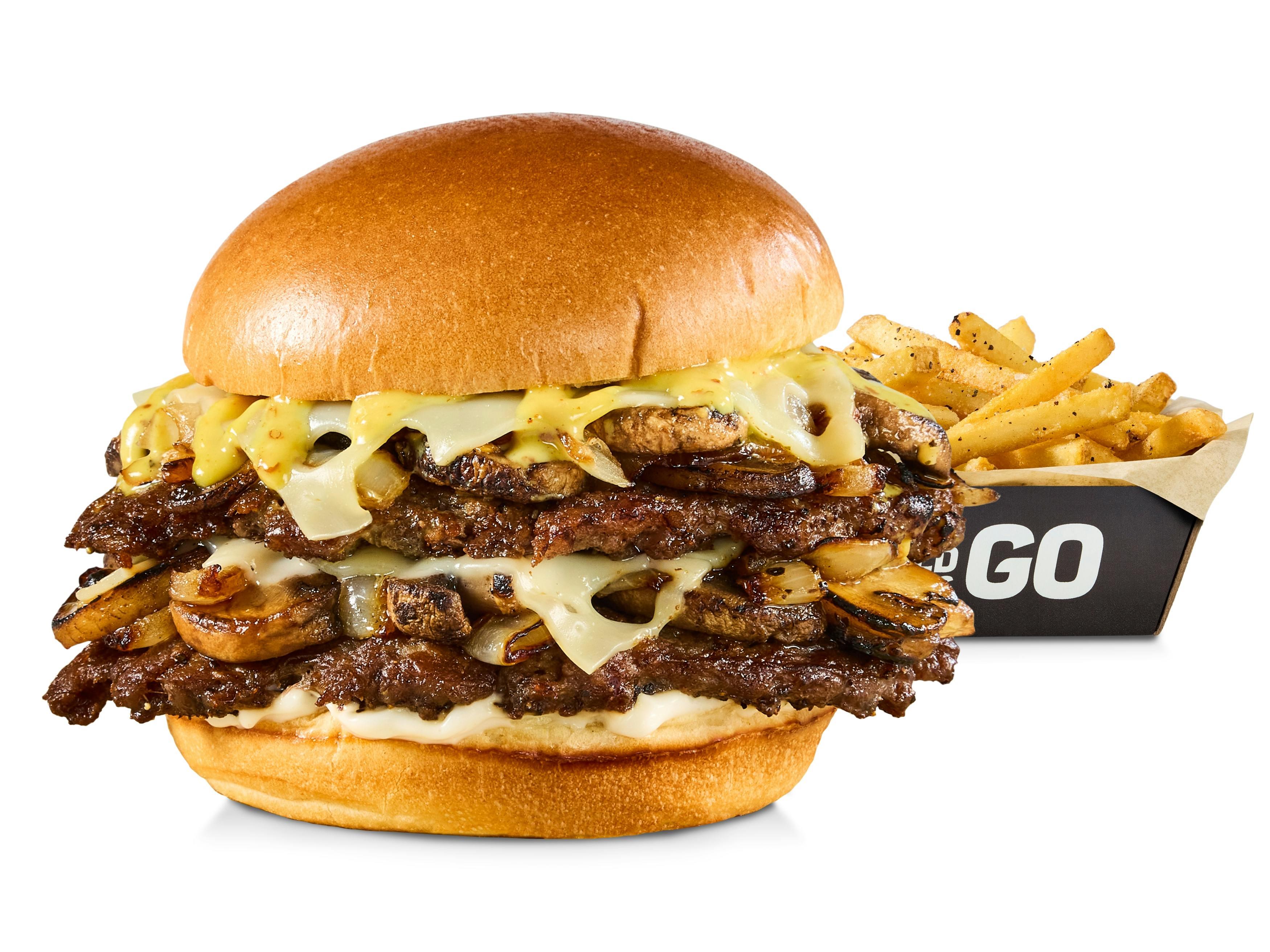 Mushroom Swiss Burger from Buffalo Wild Wings - S 31st St in Temple, TX