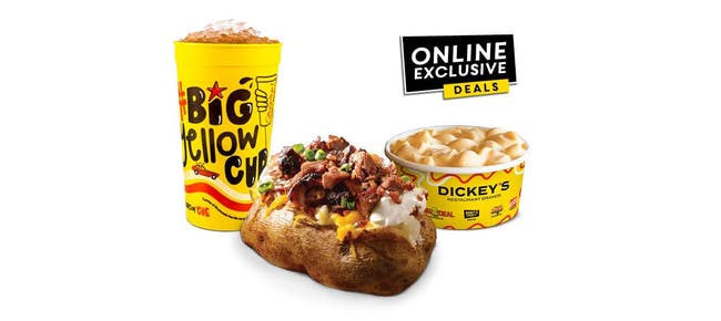 Giant Pit-Smoked Baker w/ Meat Combo from Dickey's Barbecue Pit: Dallas Wycliff Ave (TX-0146) in Dallas, TX