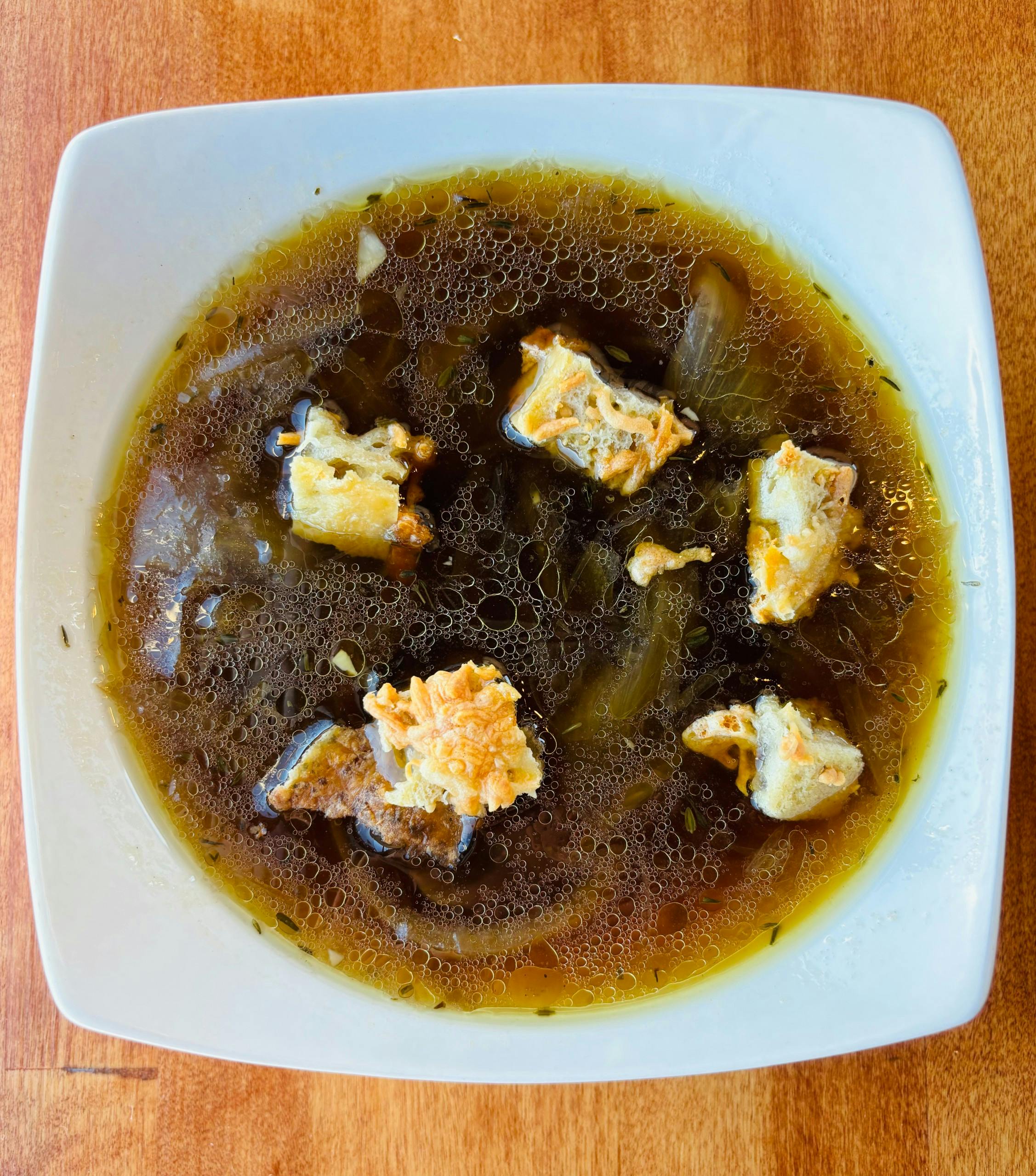 Soup of the Week- French Onion from Arrosto Delicatessen in Sheboygan, WI