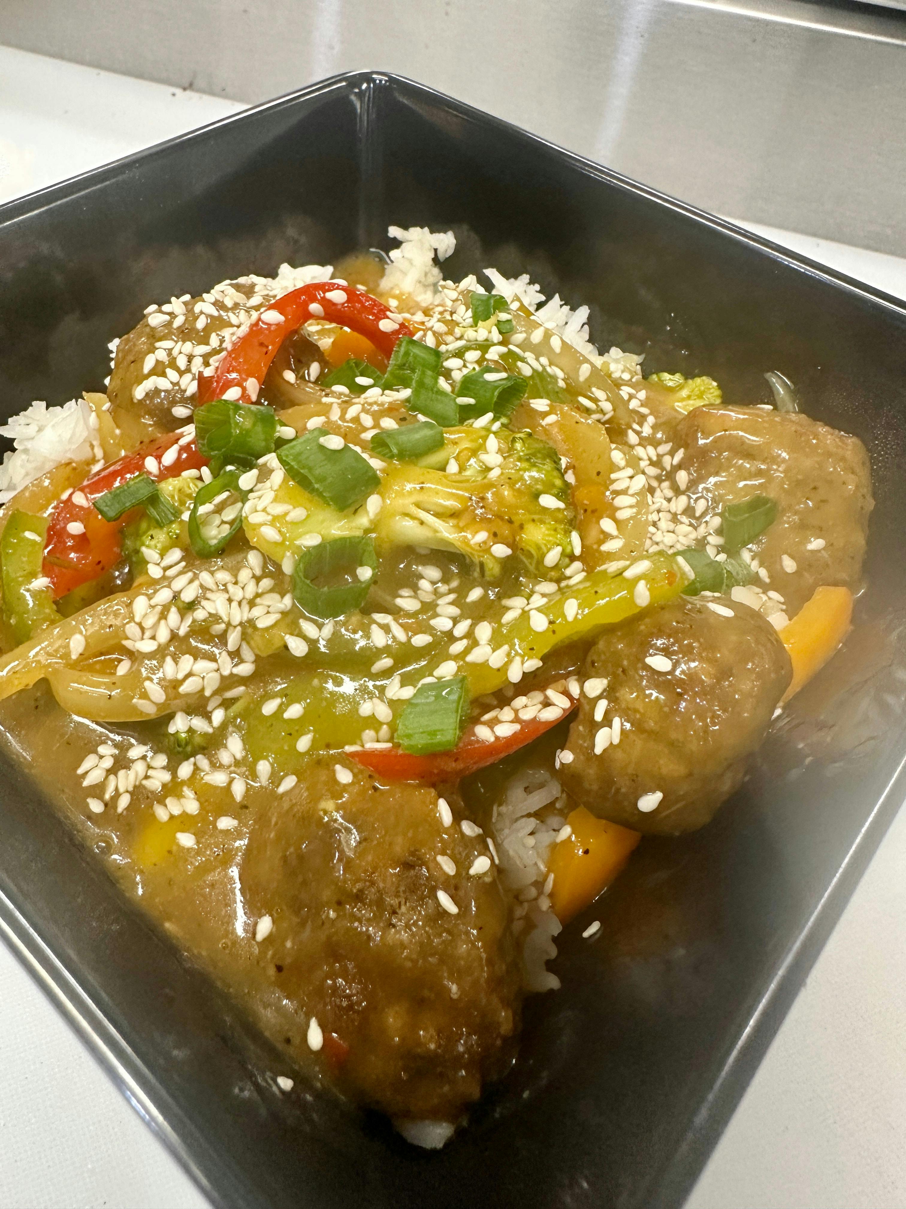 Vegan Orange Chicken from Justveggiez in Madison, WI
