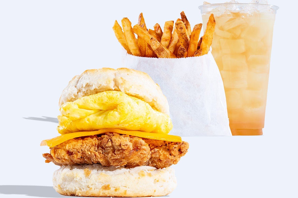 Chicken, Egg & Cheese Biscuit Meal from Daddy's Chicken Shack - Houston Heights in Houston, TX