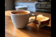 Tomato Soup and Toast from Inga's Alpine Tavern in Denver, CO