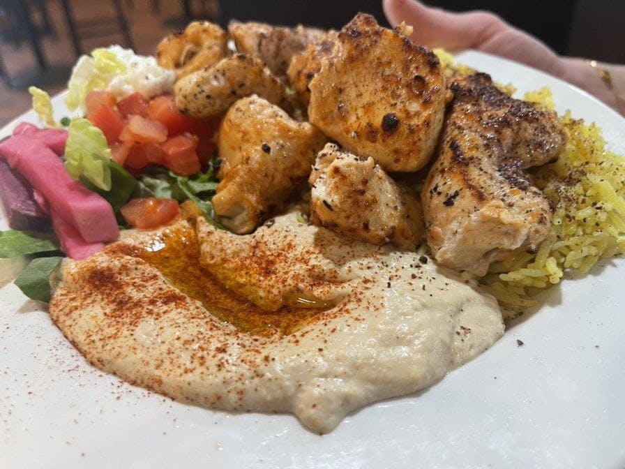 #27 Veggie Kabobs Plate from Papa Joe's Sports Bar in Moreno Valley, CA