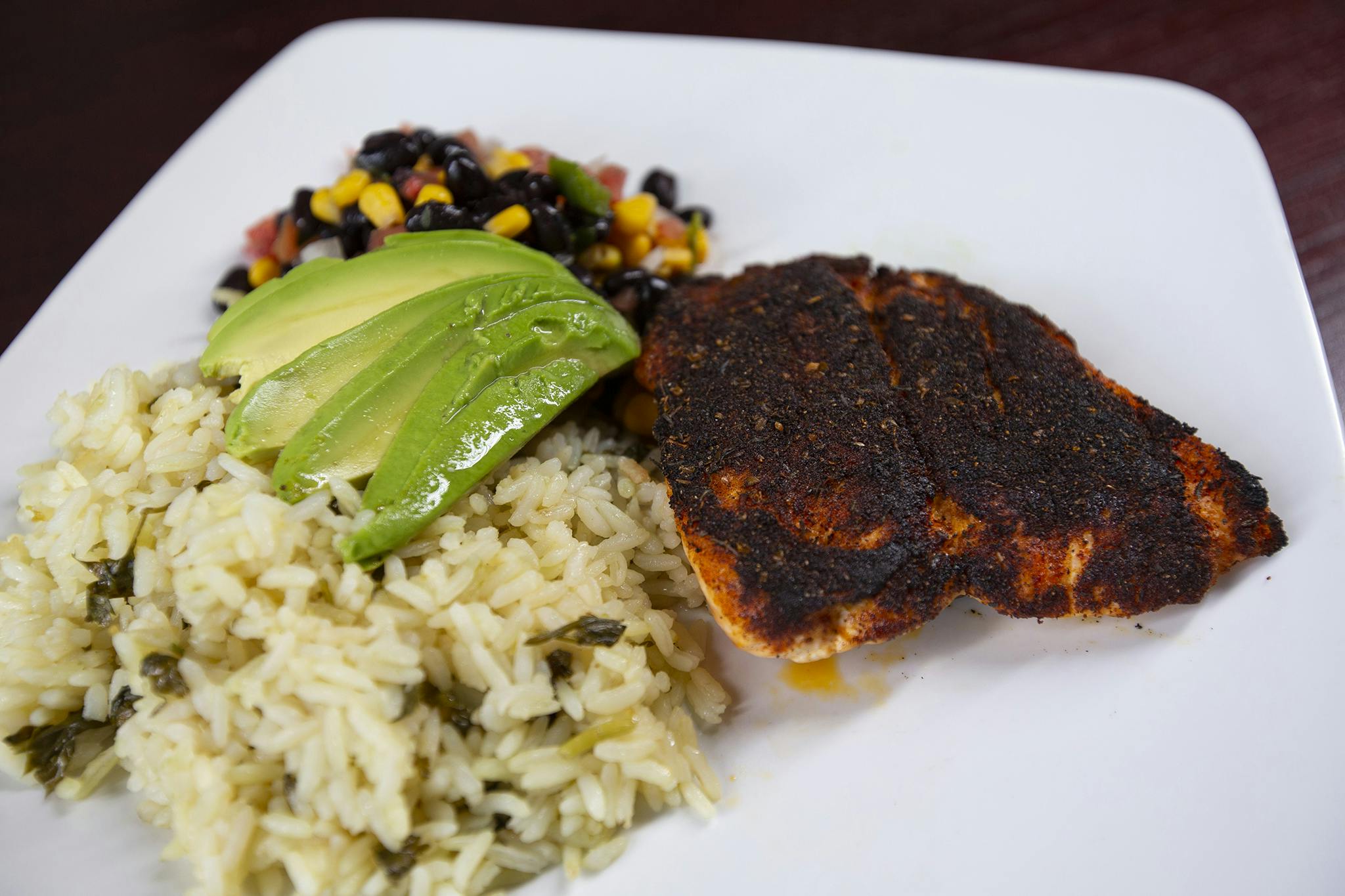 Blackened Salmon from Firehouse Grill - Chicago Ave in Evanston, IL