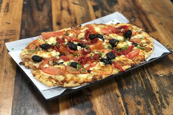 Mediterranean Flatbread from Sip Wine Bar & Restaurant in Tinley Park, IL