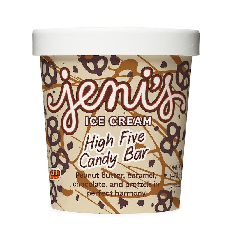 High Five Candy Bar Ice Cream Pint from Jeni's Splendid Ice Creams - Elm St in Bethesda, MD