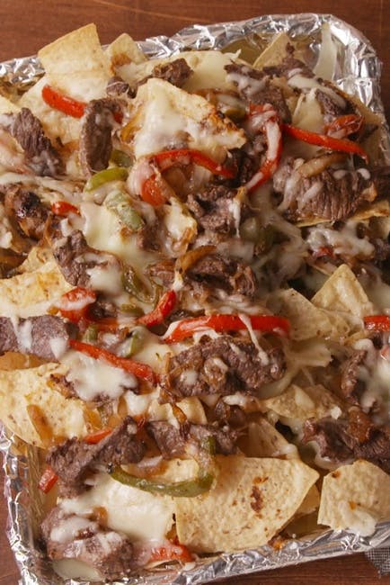 Loaded Steak & Cheese Nachos from King's Pizza & Subs in Baltimore, MD