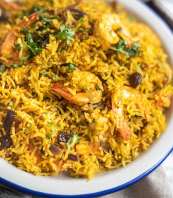 Shrimp Biryani from Favorite Indian Restaurant - Hayward in Hayward, CA