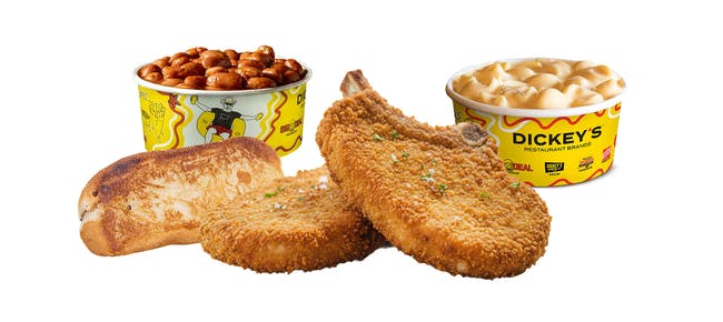 Two Fried Pork Chops Plate from Dickey's Barbecue Pit - W Ave K in Lancaster, CA