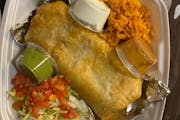 Chimichanga Plate from Chili Shack in Lakewood, CO