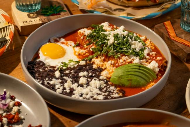 Enchiladas con Huevos from Madre - Palms in Los Angeles, CA