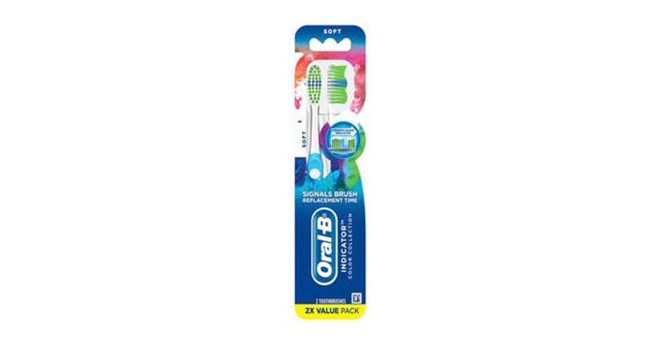 Oral-B Indicator Contour Clean Toothbrush Soft Bristles (2 ct) from CVS - Lincoln Way in Ames, IA