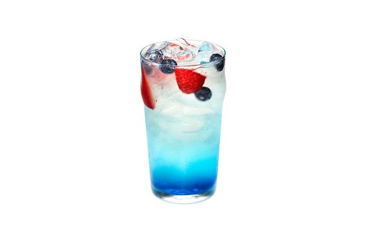 Sparkling Blue Raspberry Lemonade from NASCAR Tenders & Burgers - N Chadam Ln in Muncie, IN