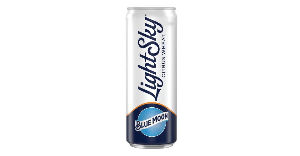 Blue Moon: Light Sky Can from Five Corners Liquor & Wine in Cedar Falls, IA