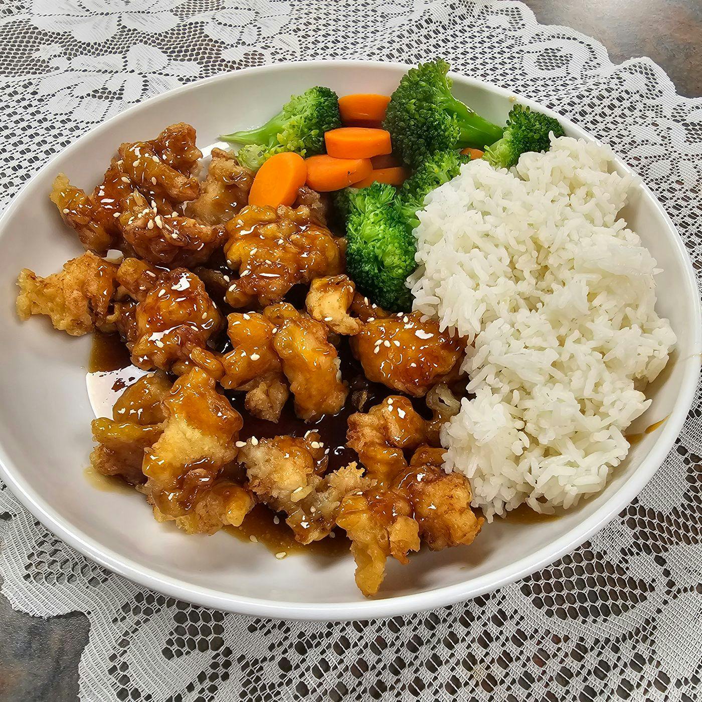 Spicy Honey Sriracha Crispy Chicken from Jai Dee Thai Kitchen - Clinton Hwy in Knoxville, TN