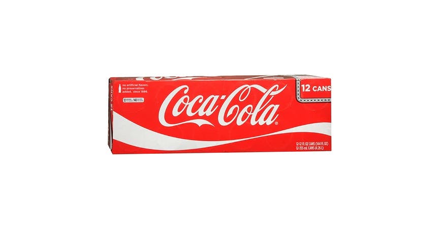 Coca-Cola Soda 12 oz (12 pack) from EatStreet Convenience - W Lincoln Hwy in DeKalb, IL