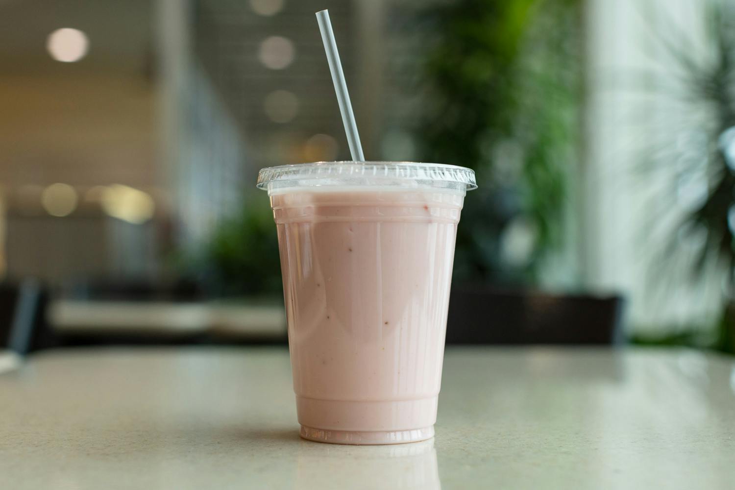 Strawberry Lassi from Mango Indian in Eau Claire, WI