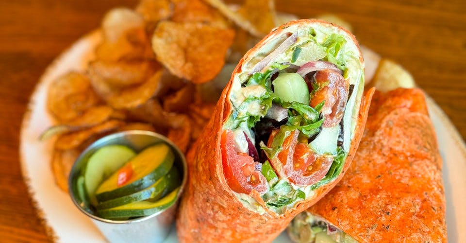 Mediterranean Veggie Wrap from Craftsman Table & Tap in Middleton, WI