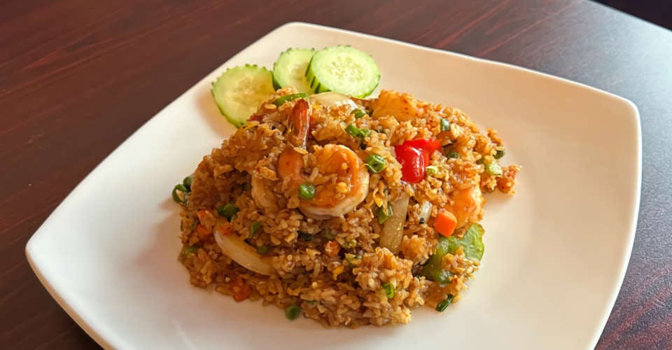Dinner | Curry Fried Rice from Thanee Thai in Scotch Plains, NJ