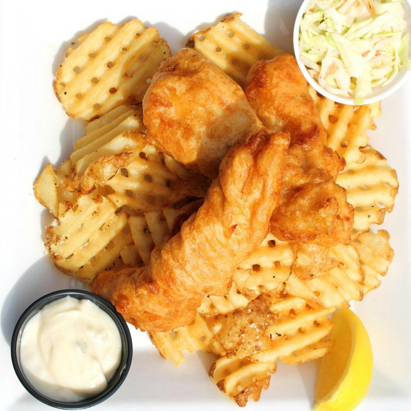 Beer Battered Fish & Chips from Holidays Pub & Grill in Appleton, WI