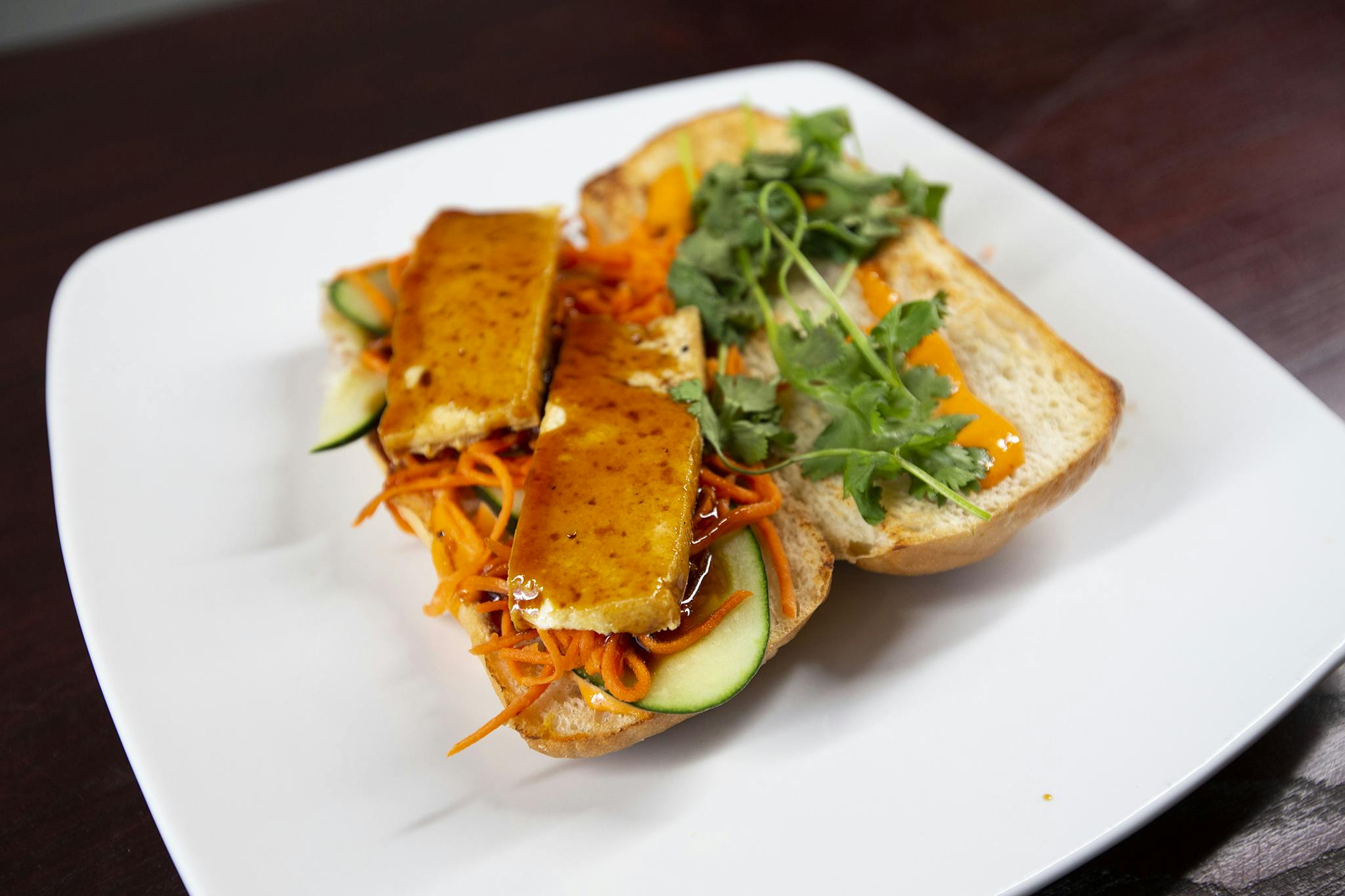 TOFU Bahn Mi from Firehouse Grill - Chicago Ave in Evanston, IL