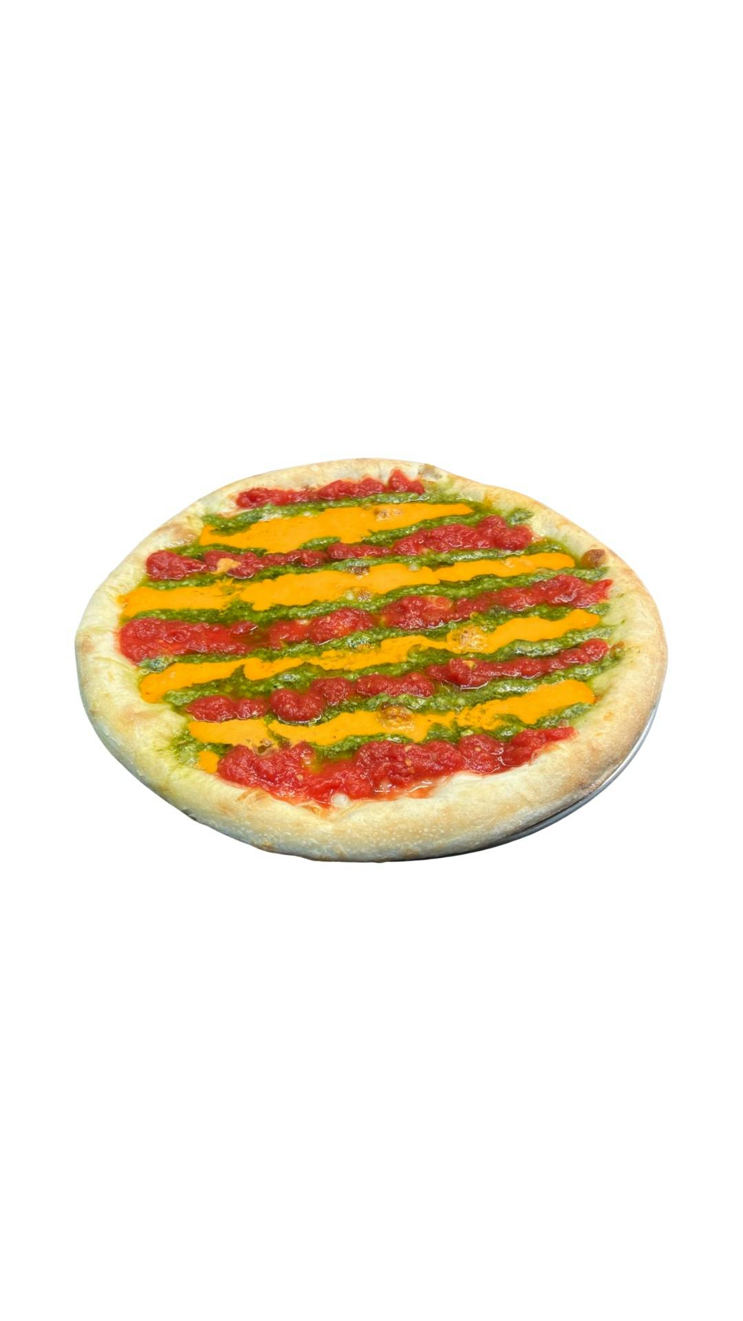 Tri-Color Pizza Personal from Mario's Pizzeria in Seaford, NY