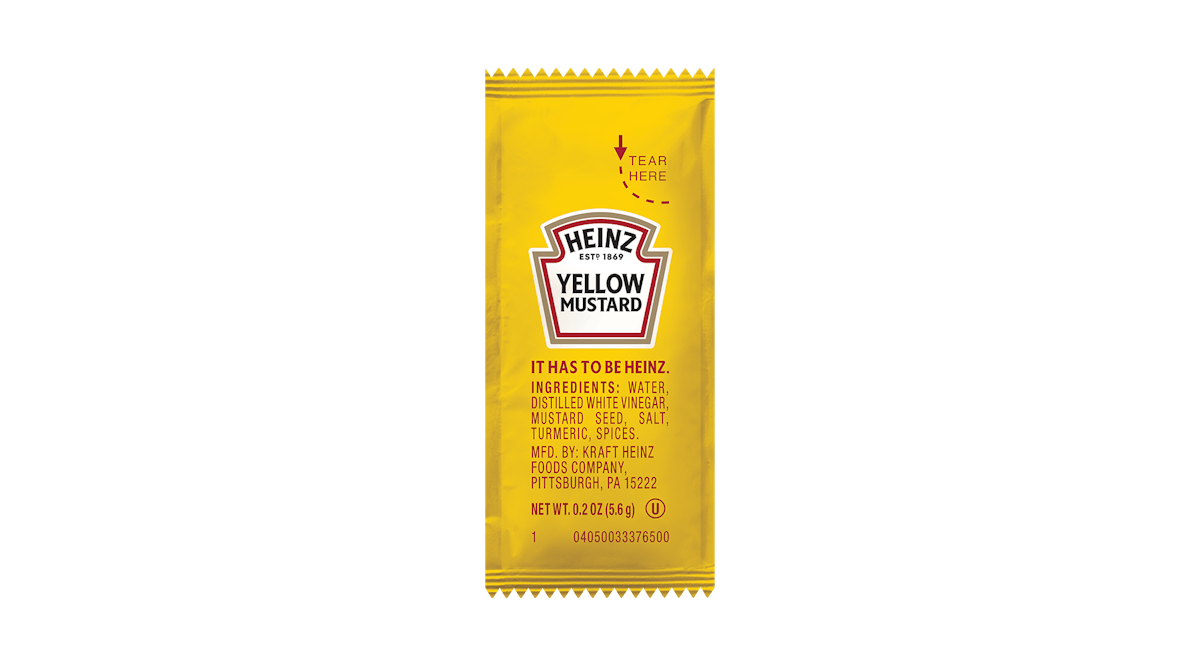 HEINZ? Mustard from Freddy's Frozen Custard & Steakburgers - Pamplico Hwy in Florence, SC