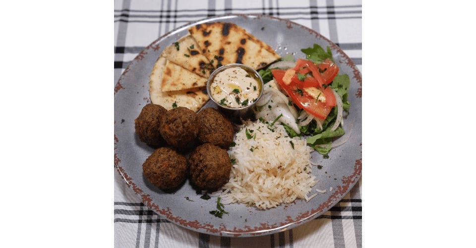 Falafel Plate from The Mediterranean Joint in Madison, WI