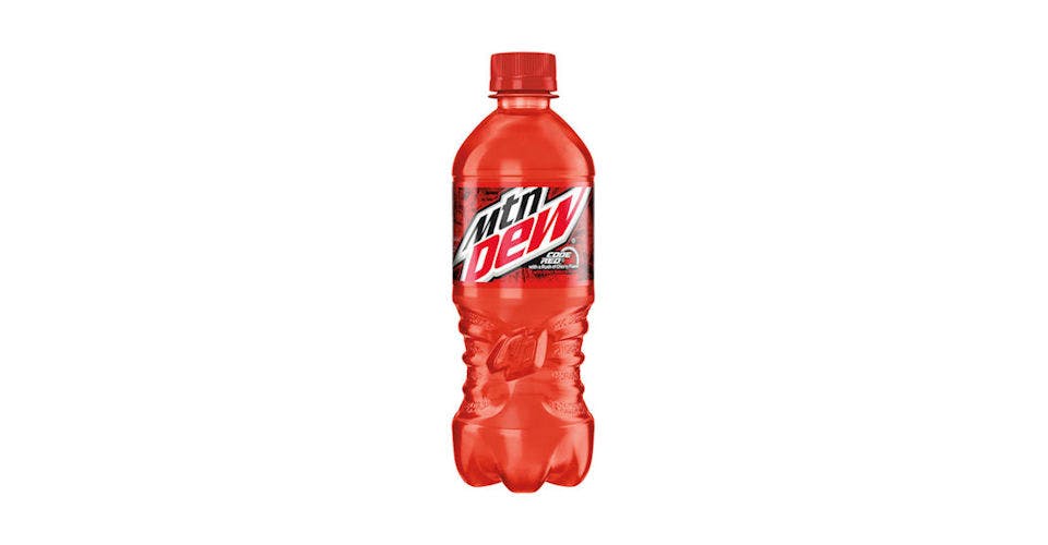 Mtn Dew Code Red (20 oz) from Casey's General Store: Asbury Rd in Dubuque, IA