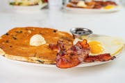 Blueberry Cake Combo. from The Great Egg Restaurant in Denton, TX