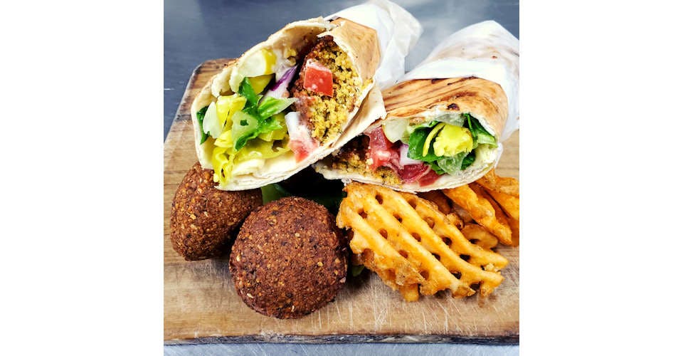 Falafel Sandwich from Just Gyros by GR's in Janesville, WI