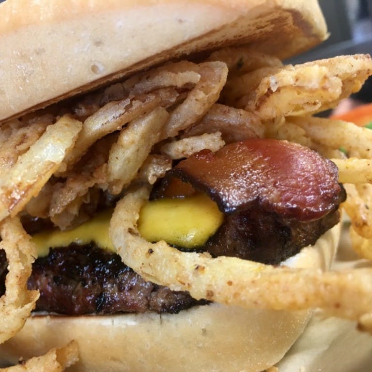 Western Burger from Parker John's BBQ & Pizza - Green Bay in Green Bay, WI
