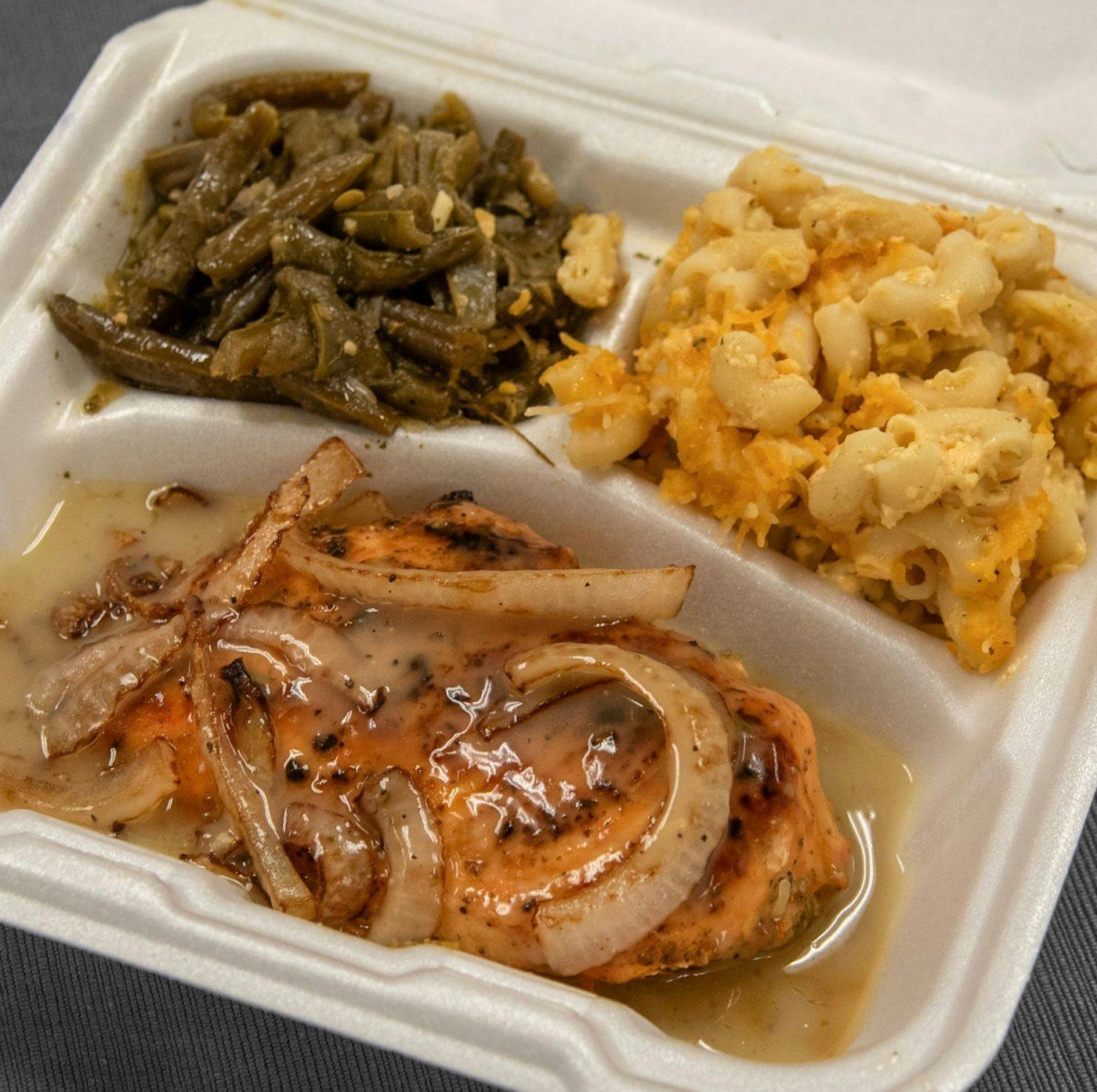 Smothered Chicken Breast Plate from The Legacy Lounge - Milner Dr in Greensboro, NC
