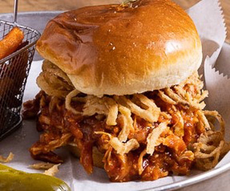 CATTLEMAN'S PULLED PORK SANDWICH from Cattleman's Burger and Brew in Algonquin, IL