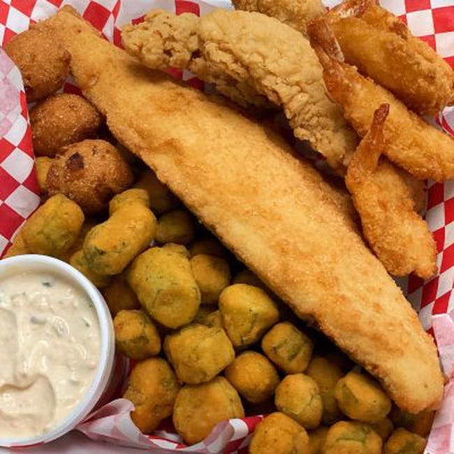 Fish Combo Dinner from Bailey Seafood in Buffalo, NY