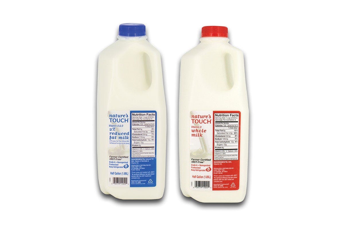 Nature's Touch Milk, 1/2 Gallon from Kwik Trip - 28th St in Kenosha, WI