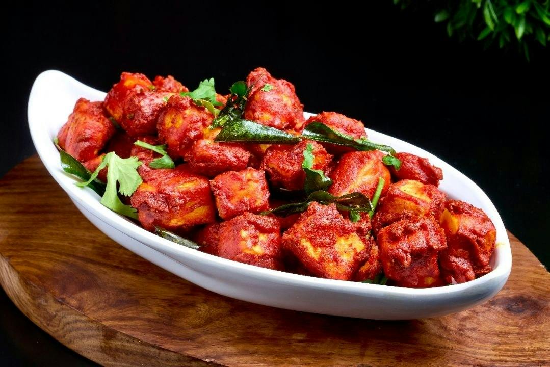 Paneer 65 Madras (Dry) from Rock N Grill Indian Authentic Cuisine & Bar in Round Rock, TX