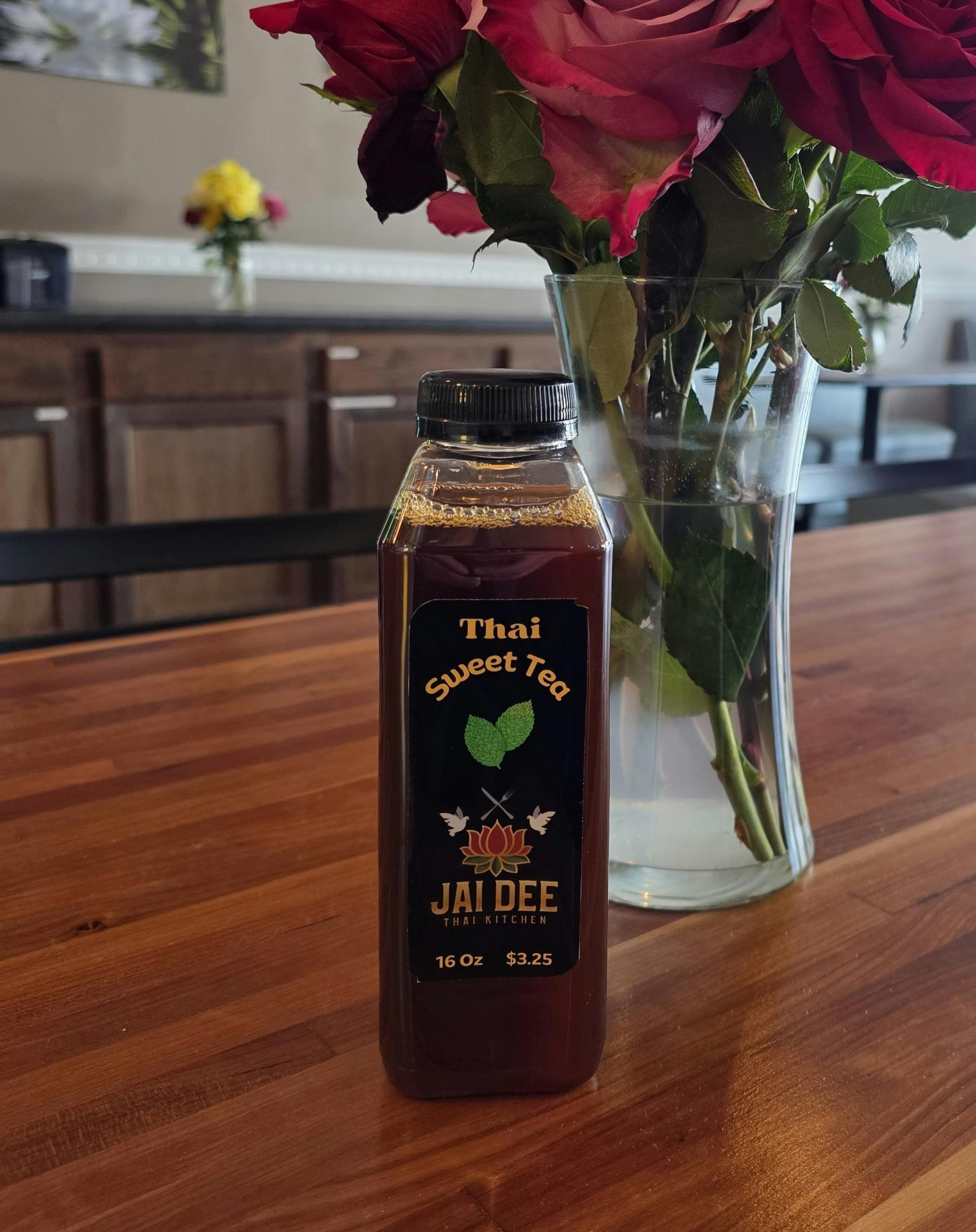 Thai Sweet Tea Bottle from Jai Dee Thai Kitchen - Clinton Hwy in Knoxville, TN