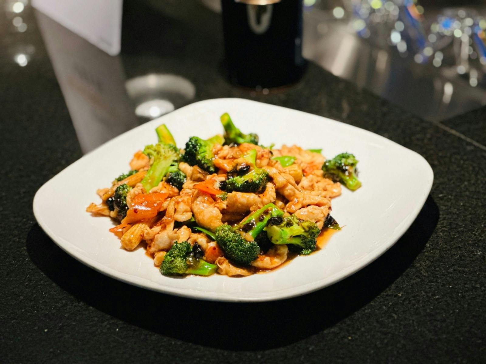 Hunan Chicken from Evergreen Restaurant in Ann Arbor, MI