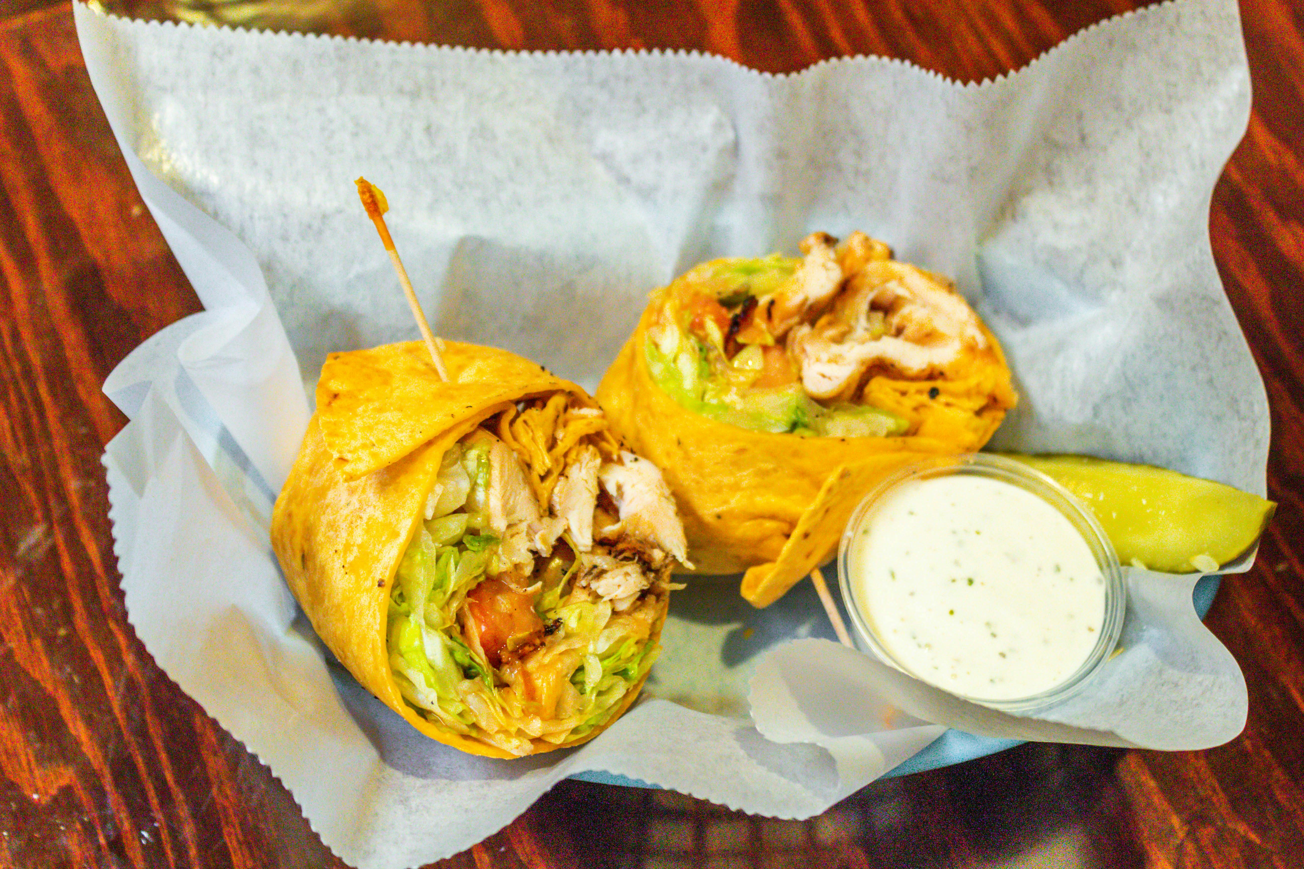 Rattlers Chicken Wrap from Wooden Nickel Sports Bar & Grill in Appleton, WI