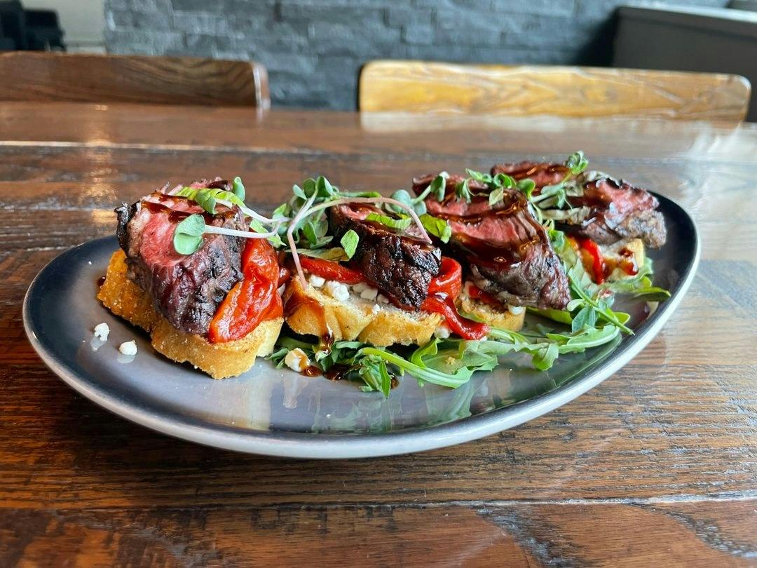 Beef Tenderloin Bruschetta from Drafthouse in Janesville, WI