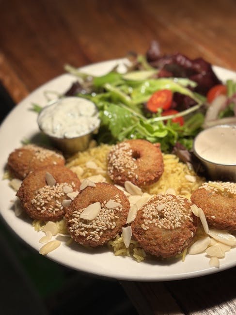 Falafel Plate from Mezze #1 in Conroe, TX