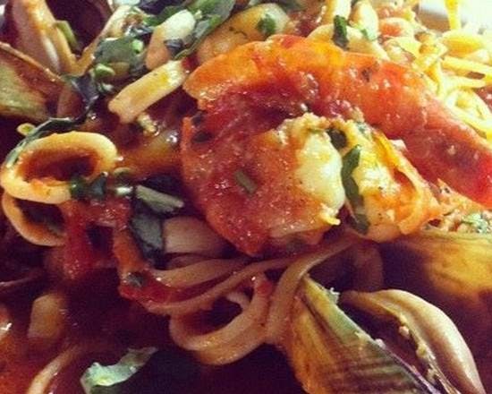 Linguini Pescatore from Cantalini's Salerno Beach Restaurant - Playa del Rey in Los Angeles, CA