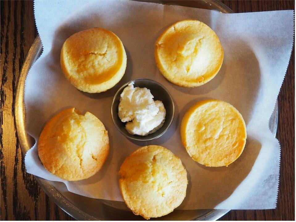 Cornbread Muffins from North & South Seafood and Smokehouse - West Towne in Madison, WI